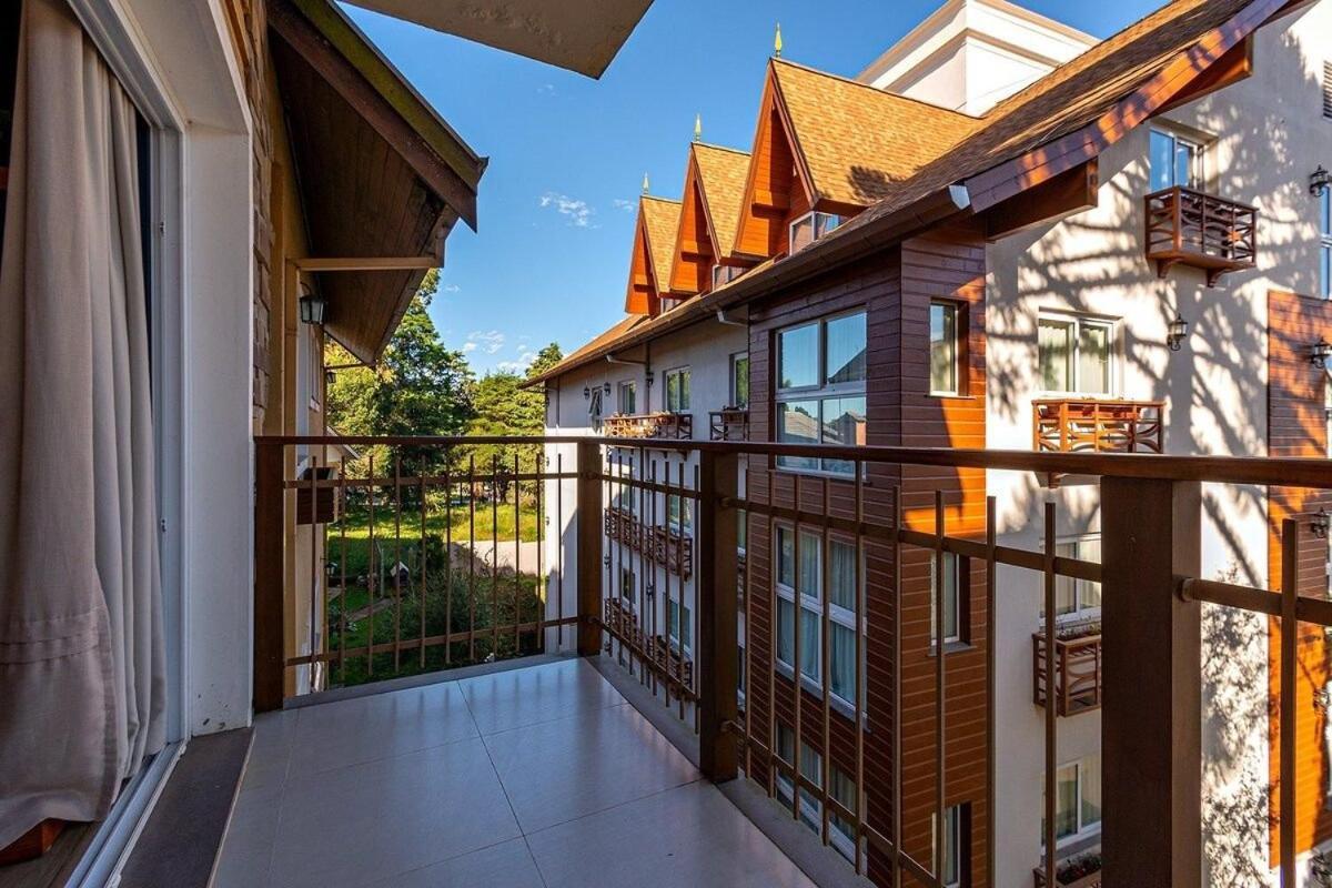 Rosa Edificio Casa De Pedra Apartment Gramado Bagian luar foto